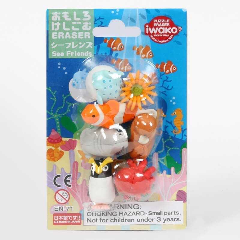 IWAKO trintukų – dėlionių rinkinys „Sea Friends”