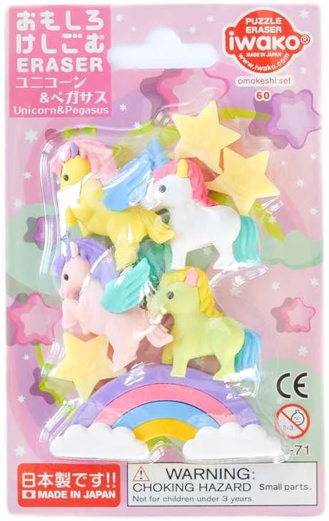 IWAKO trintukų- dėlionių rinkinys "Unicorn & Pegasus" ER-BRI067