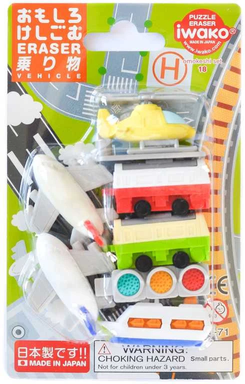 IWAKO trintukų- dėlionių rinkinys "Vehicle" ER-BRI021
