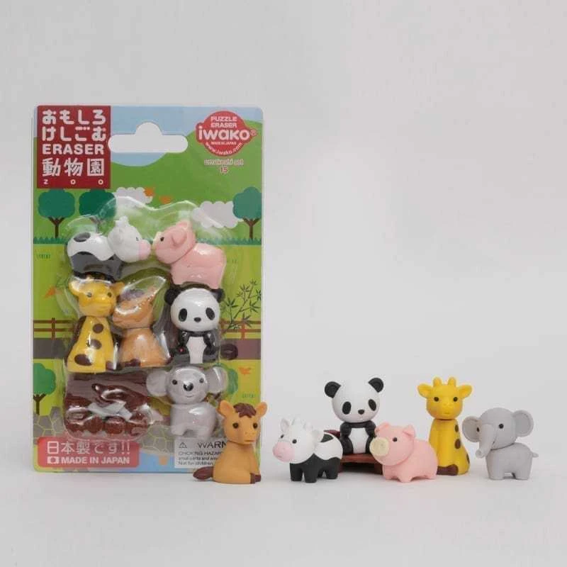 IWAKO trintukų- dėlionių rinkinys "Zoo" ER-BRI018