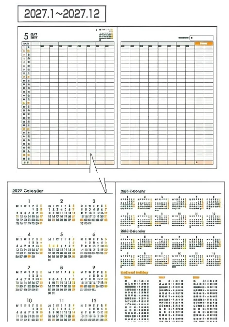 Japoniška namų išlaidų planavimo knygelė 2027 "Household Account Book" A5, DU-A504-27A2