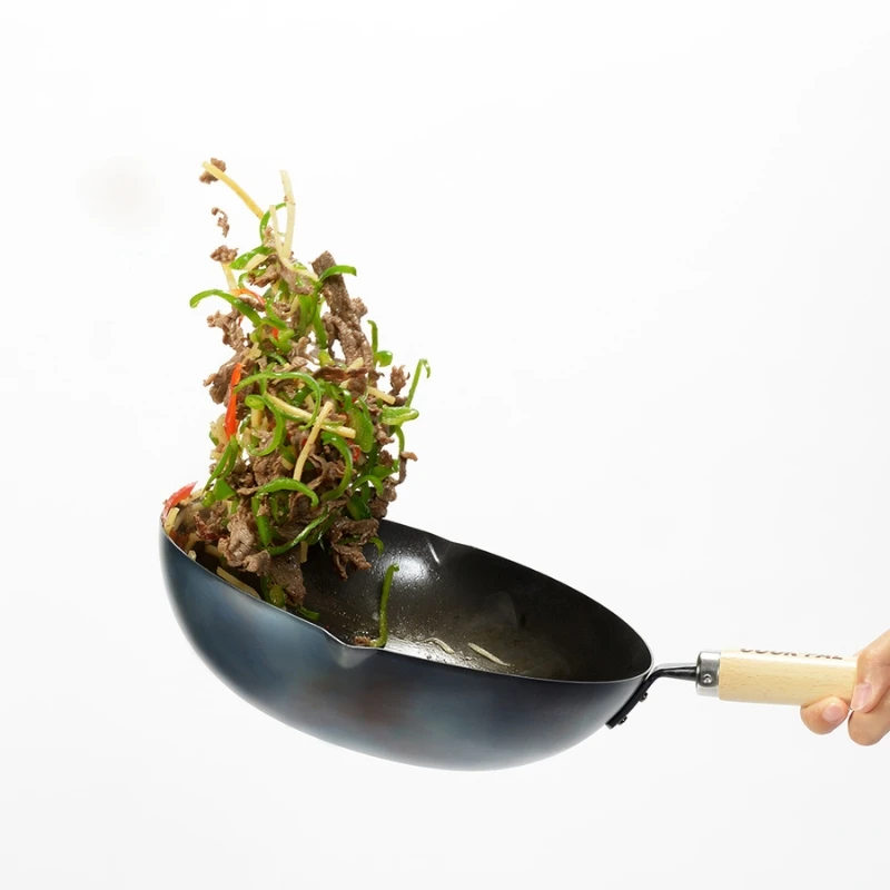 Japoniška plieninė gili keptuvė „YOSHIKAWA“, Ø24 cm YH9909