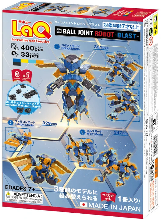 Japoniškas konstruktorius LaQ "Ball Joint Robot Blast"