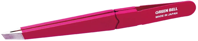 Kompaktiškas precizinis mini pincetas su dangteliu, patogus kelionėms "Seki EDGE", rožinis SS-517