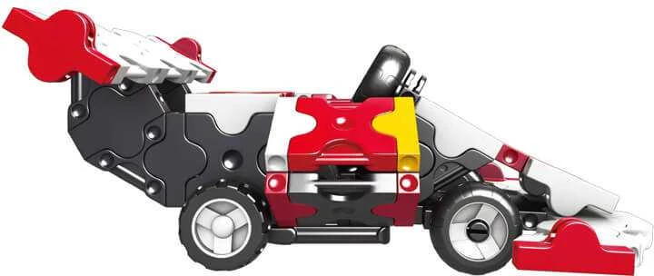 Konstruktorius LaQ „Hamacron Constructor Flame Red” / 117 detalių