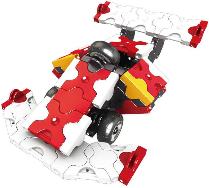 Konstruktorius LaQ „Hamacron Constructor Flame Red” / 117 detalių aprašymas - Prekės nuotrauka