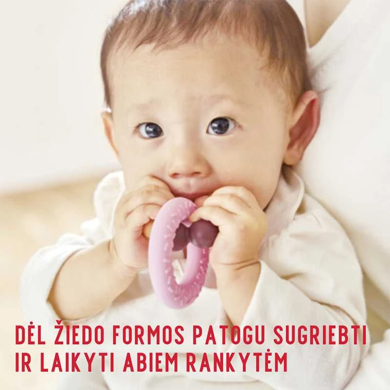Kramtukas kūdikiams EDISONmama „Dvi spurgos”, nuo 3 mėn., KJ420181