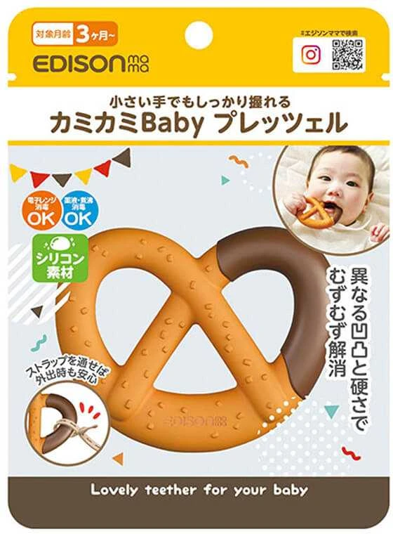 Kramtukas kūdikiams EDISONmama „Kamikami Baby Pretzel“, nuo 3 mėn., KJ420312