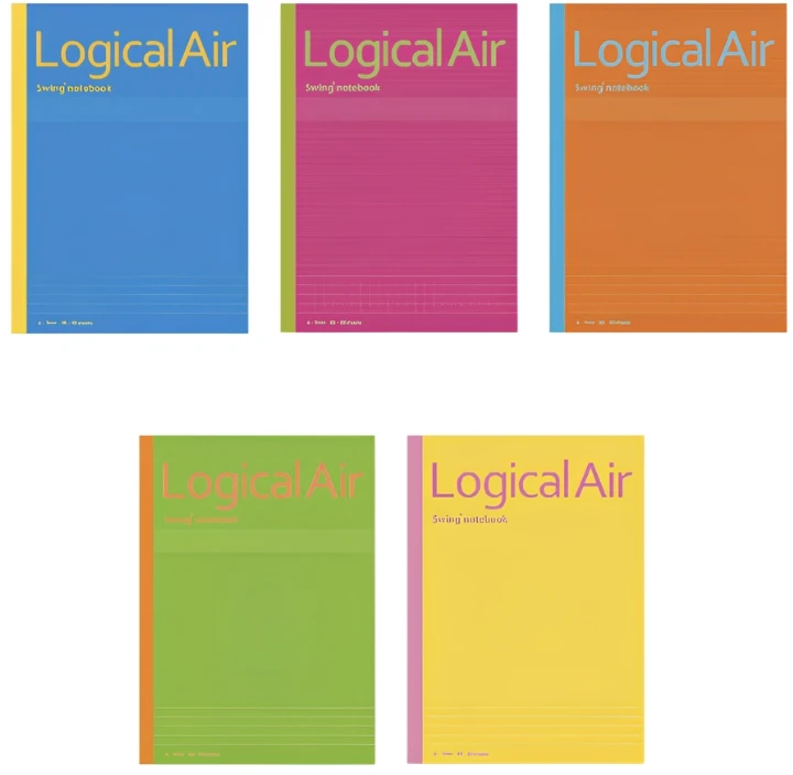 Lengvi sąsiuviniai „Logical AIR Grid” B5, linijomis (5 vnt.) B546A-5P
