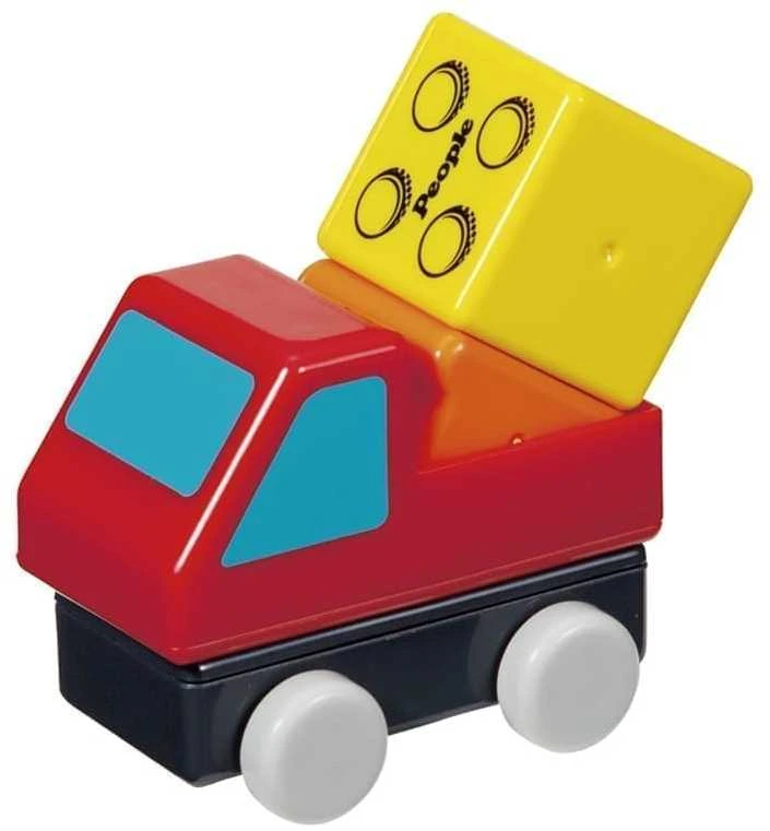 Magnetinis konstruktorius „People Blocks”, judantys automobiliai / 18 kaladėlių