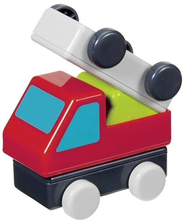 Magnetinis konstruktorius „People Blocks”, judantys automobiliai / 18 kaladėlių