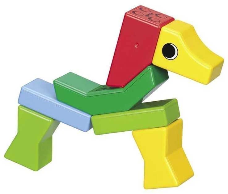 Teka PEOPLE BLOCKS Magnetinių kaladėlių rinkinys Zoo gyvūnai, PB321