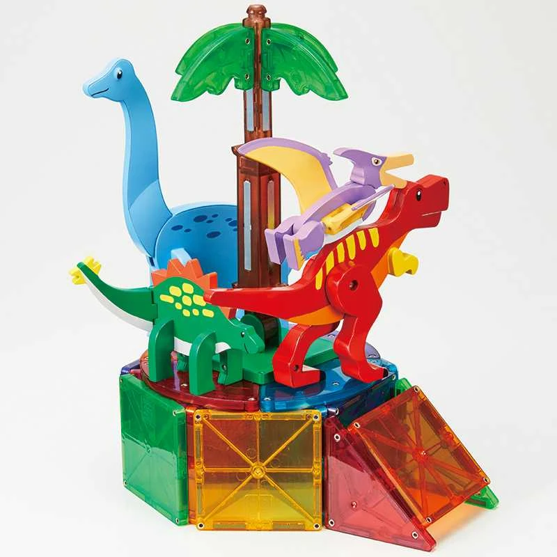 Magnetinis konstruktorius "Pythagoras", su interaktyviais dinozaurais