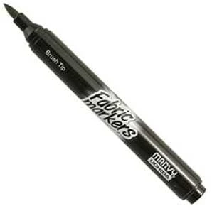 Markeriai tekstilei teptukiniu galiuku Marvy Fabric Marker #530-6A Primary 6 vnt.