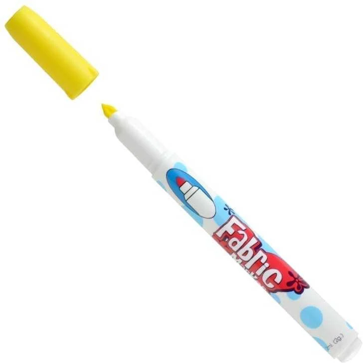 Marvy Uchida Flomasteriai šviesių audinių dekoravimui Fabric Marker 560-6C Fluo, 6vnt.