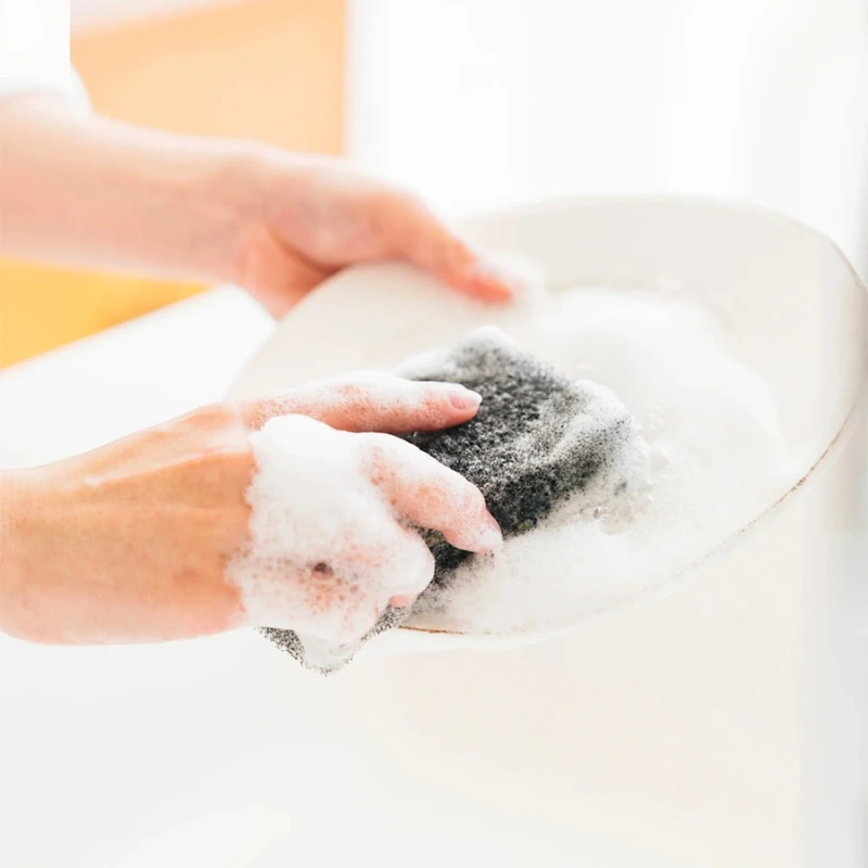 Ilgaamžė virtuvės kempinėlė „Sunsun Sponge Oranžinis", soft, raudona SS-O