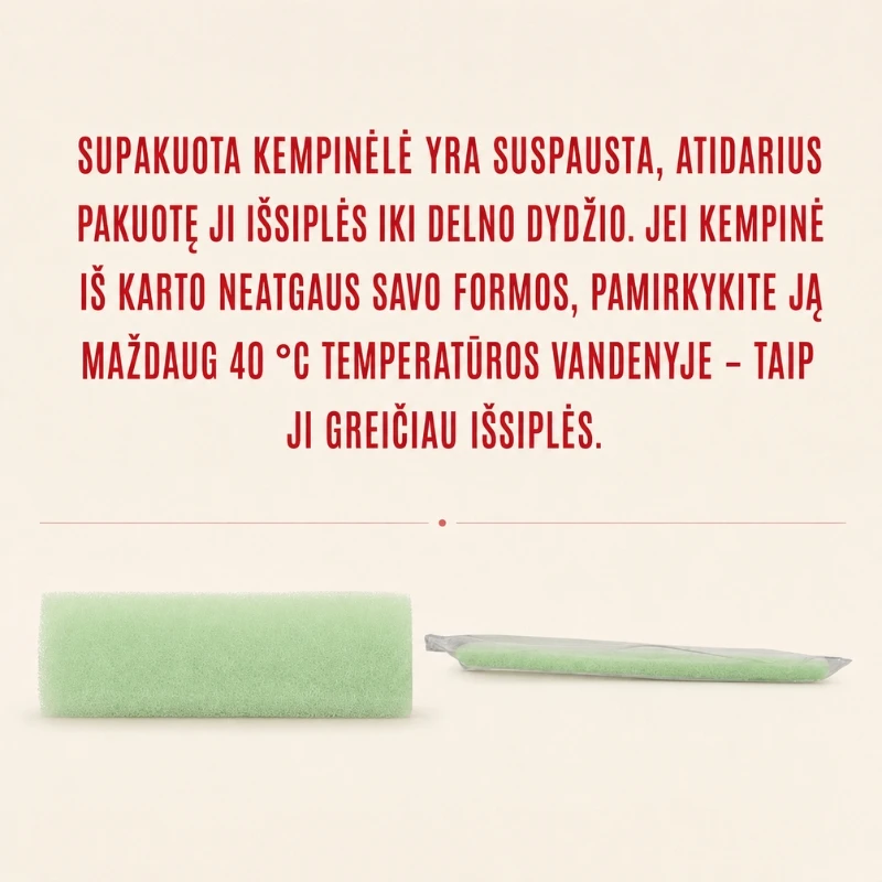 Ilgaamžė virtuvės kempinėlė „Sunsun Sponge Oranžinis", soft, raudona SS-O