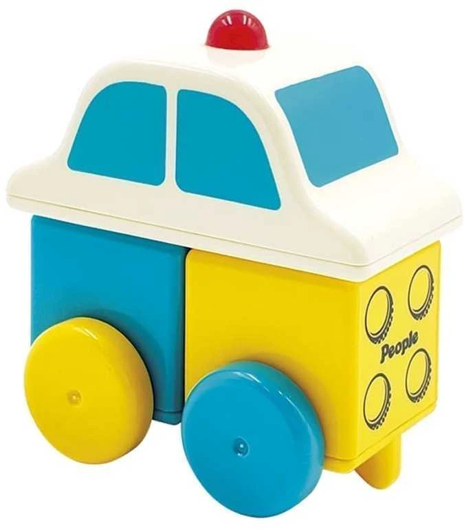 Magnetinis konstruktorius „People Blocks”, judantys automobiliai / 18 kaladėlių