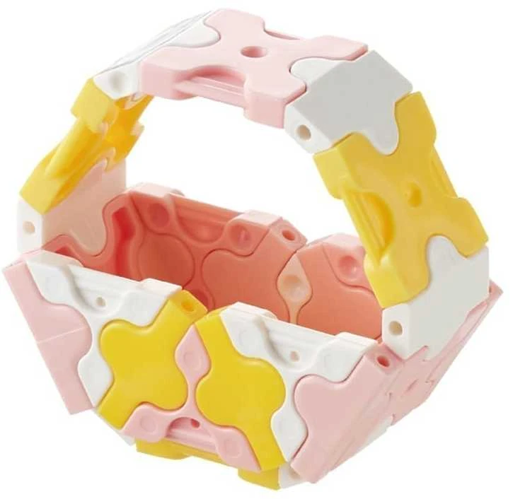 Yoshiritsu Japoniškas edukacinis konstruktorius LAQ SWEET COLLECTION Mini Rožinė, nuo 3 m.