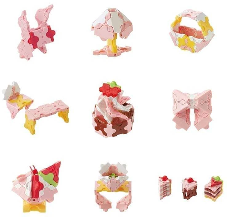 Yoshiritsu Japoniškas edukacinis konstruktorius LAQ SWEET COLLECTION Mini Rožinė, nuo 3 m.