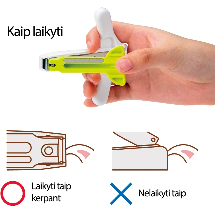 Precizinis nagų kirpiklis katėms su nagų surinkėju "Žalias Bell", PE-004