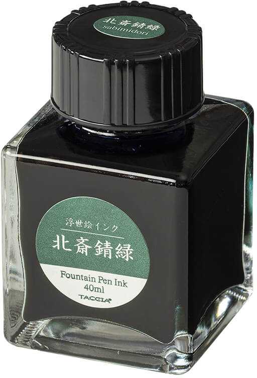 Rašalas "Taccia Ukiyo-e Katsushika Hokusai", Rust Žalias TFPI-WD42-3