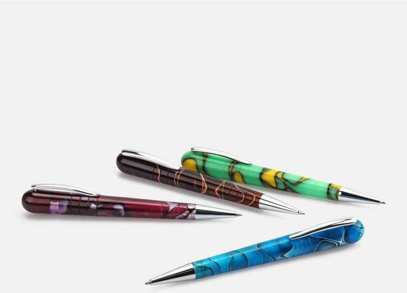 Taccia Comet spalvoti marmurinio rašto rašikliai