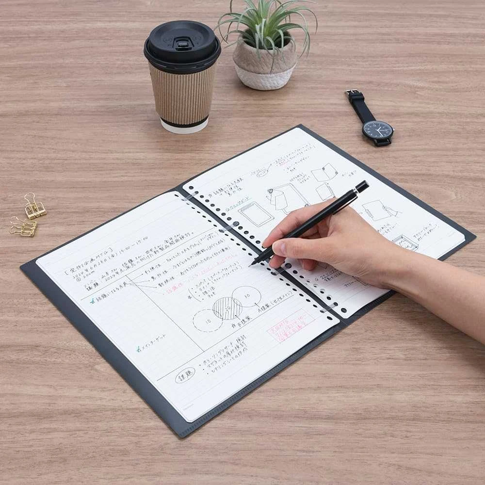 Segtuvas „Binder Notebook FLALEAF", B5 juodas FLL-B501B-D