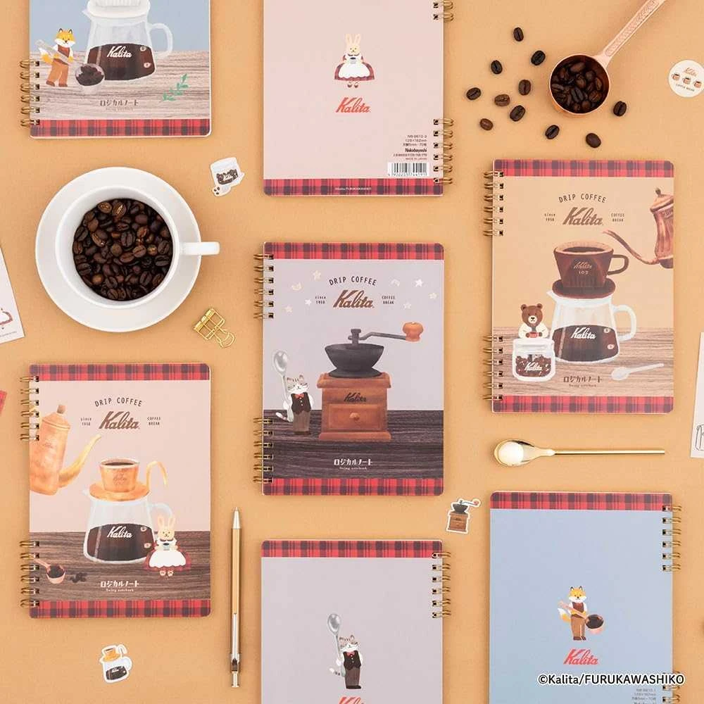 Užrašinė „drip coffee Kalita“ B6, langeliais 5 mm, NW-B610-1