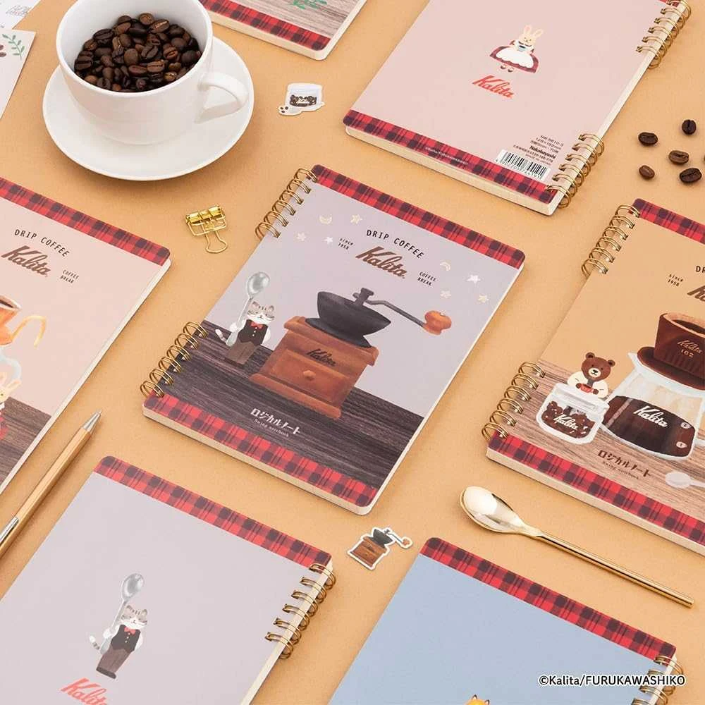 Užrašinė „drip coffee Kalita“ B6, langeliais 5 mm, NW-B610-3