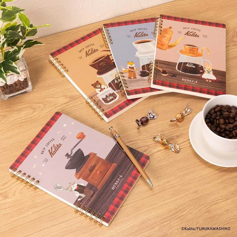 Užrašinė „drip coffee Kalita“ B6, langeliais 5 mm, NW-B610-1