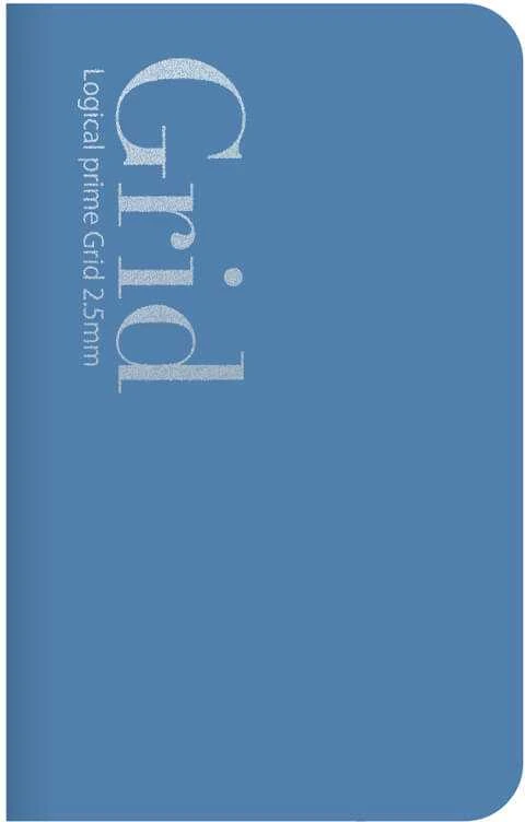 Vietname Nakabayashi Coltd Užrašų knygelė "Logical Prime Grid Slim" A6, langeliais 2,5 mm-melsva pastelinė NA601-8