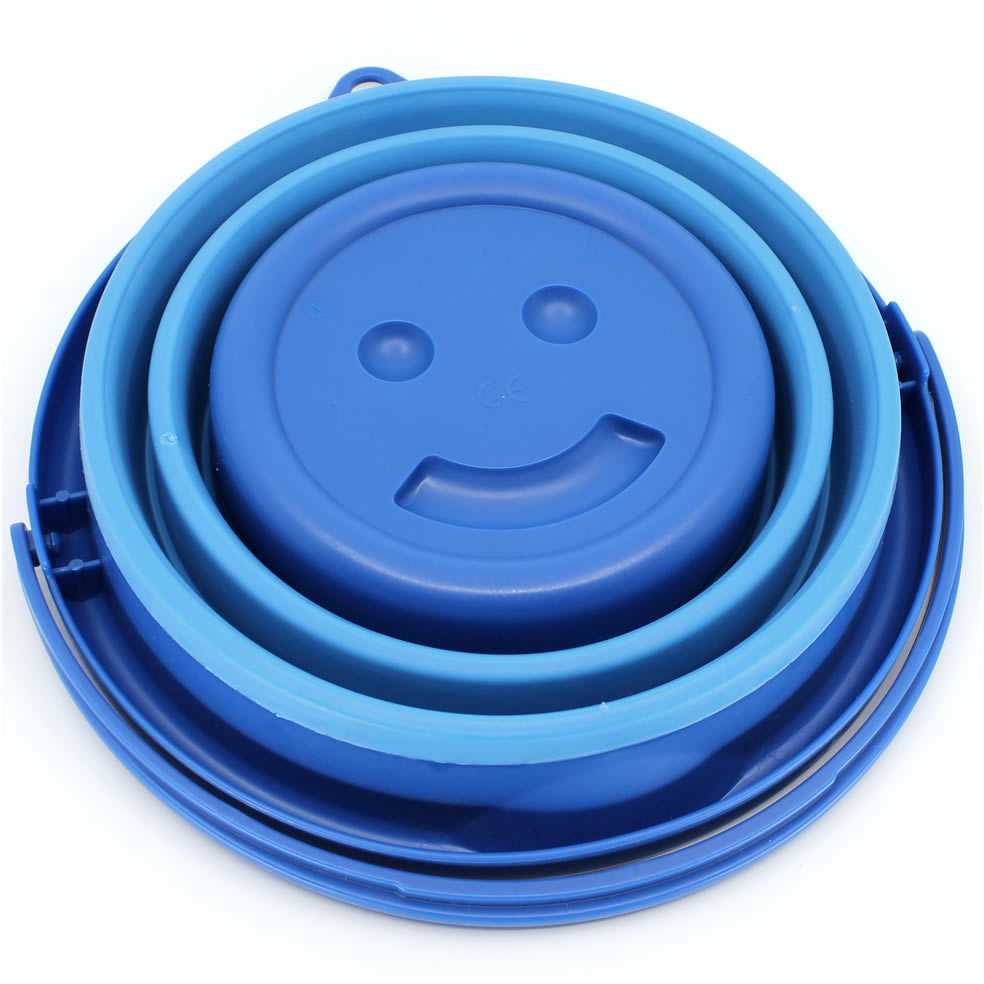COMPACTOYS Kibirėlis su smėlio žaislais, mėlynas