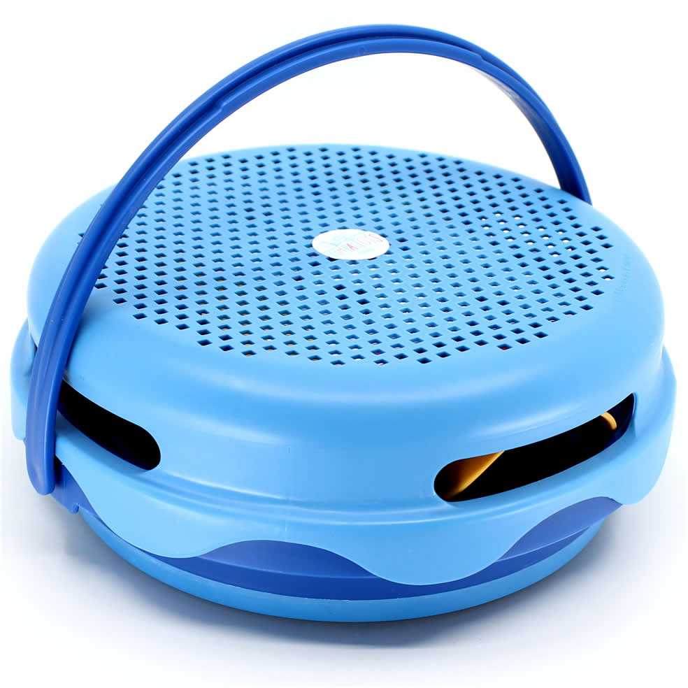 COMPACTOYS Kibirėlis su smėlio žaislais, mėlynas