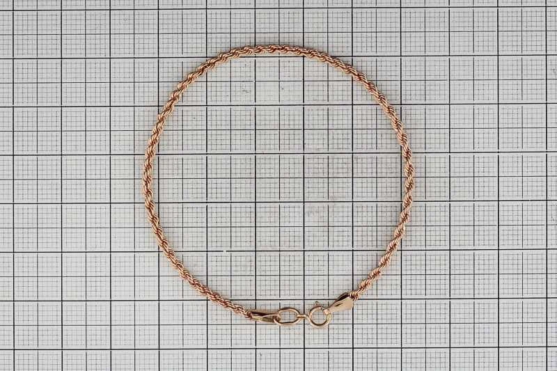 Auksinė apyrankė "Rope" Brasco 9503