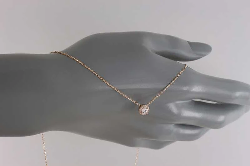 Auksinė grandinėlė su cirkoniais Brasco 55584
