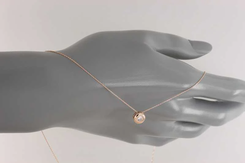 Auksinė grandinėlė su cirkoniu Brasco 46109