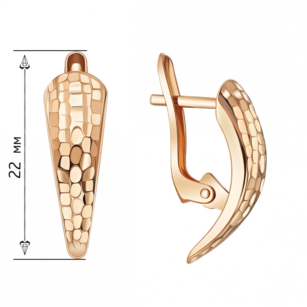 Auksiniai auskarai Brasco 65023