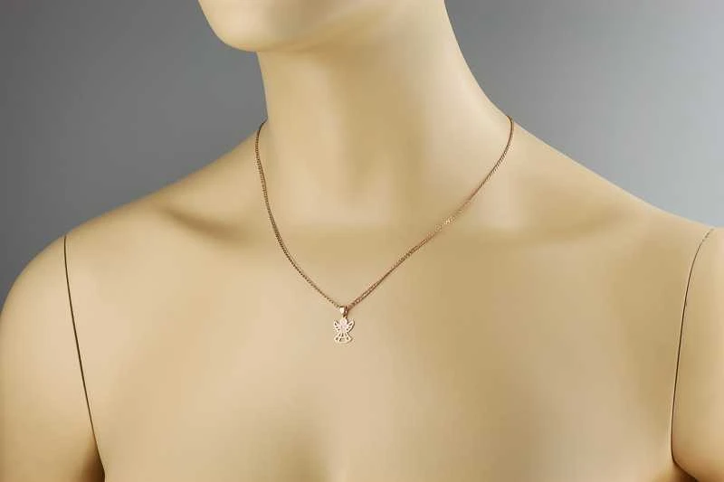 Auksinis pakabukas su cirkoniais "Angelas" Brasco 45883