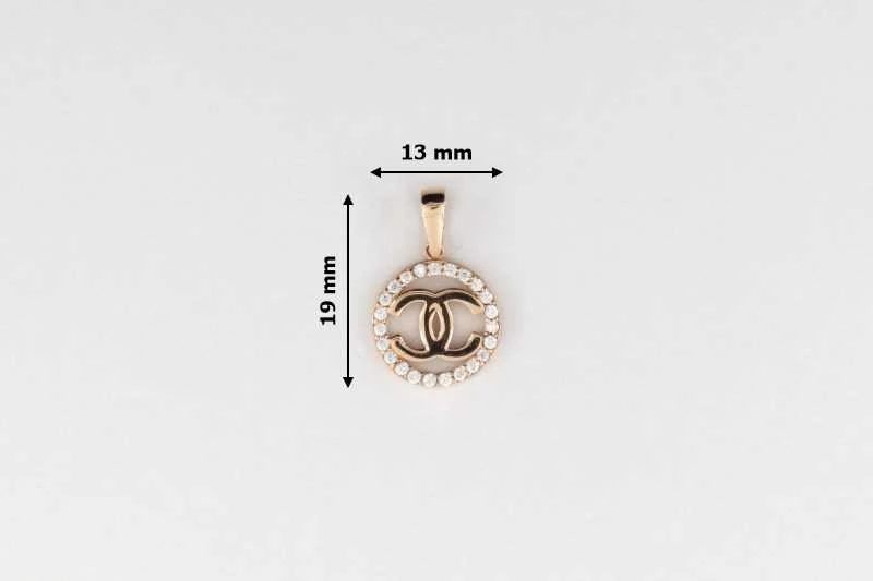 Auksinis pakabukas su cirkoniais Brasco 46753