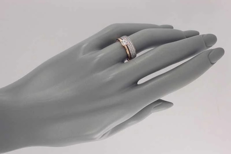 Auksinis žiedas su cirkoniais Brasco 8098