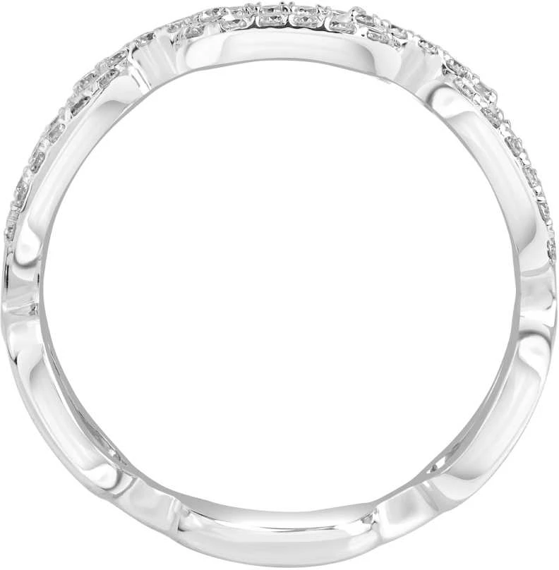 Balto aukso žiedas su LAB deimantais Brasco 61962