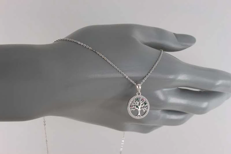 Sidabrinė grandinėlė su cirkoniais Brasco 54091
