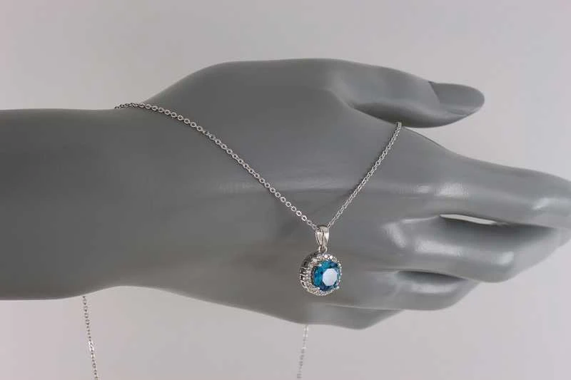Sidabrinė grandinėlė su cirkoniais Brasco 54094