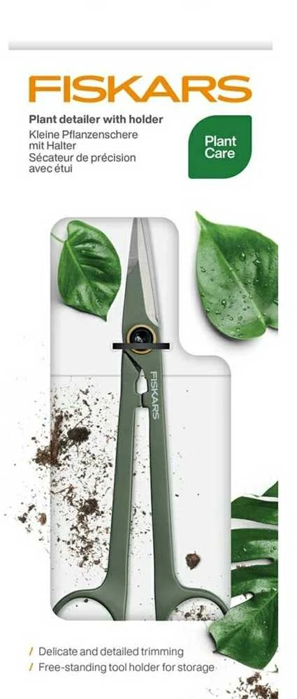 Fiskars Augalų priežiūros rinkinys (kirpiklis + dėklas)