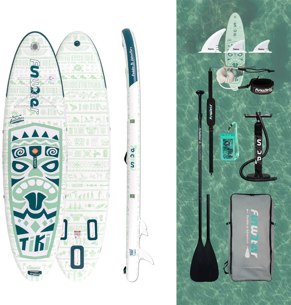 FunWater SUP paddleboard SUPFW05D Tiki 3,2m (žalias)