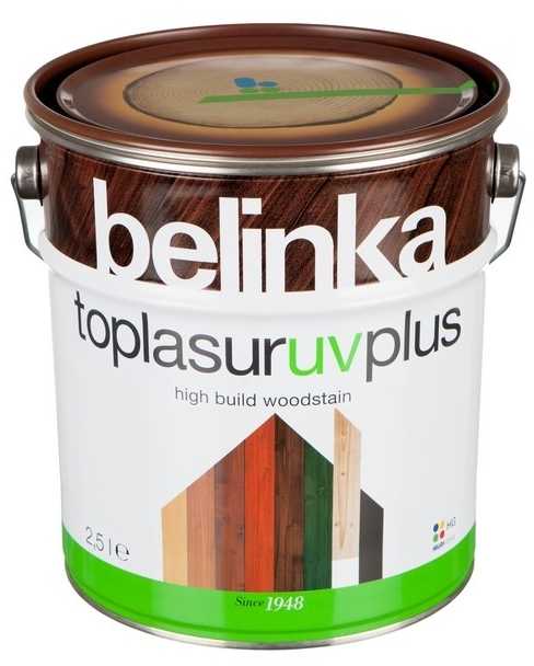 Helios 37615 Dažyvė medienai Belinka Toplasur UV Plus 15 10L
