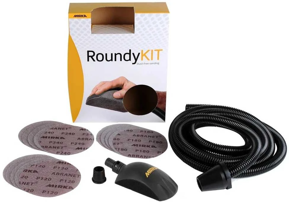 Mirka Ltd Suomija Rankinio šlifavimo komplektas Mirka ROUNDY; 150 mm