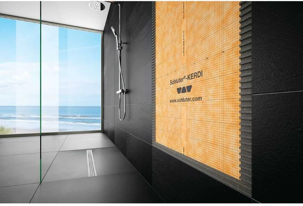 Schluter Systems KG (Vokietija) Hidroizoliacinė membrana Schlüter® KERDI, Pakuotė: 5 m² rulonas = 1 m pločio ir 5 m ilgio rulonas