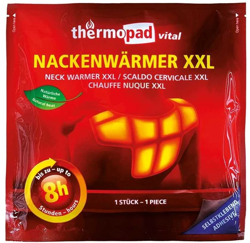 Thermopad Gmbh Vokietija Kaklo ir pečių šiltukas THERMOPAD XXL, 3 vnt, Pakuotė: Dėžutė - 3 vnt